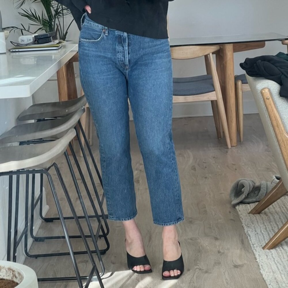 Agolde Riley Jeans in Dark Blue